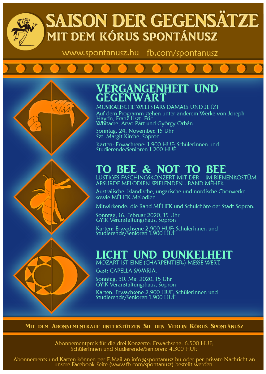 Saison der Gegensätse mit dem Kórus Spontánusz